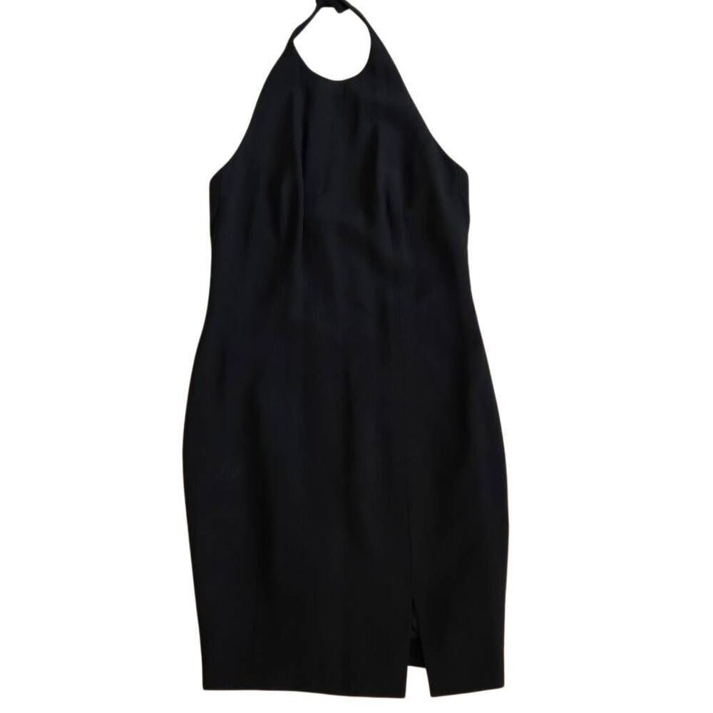 Jasper Conran Womens Halter Open Back Cocktail Mini Dress Black Size 6